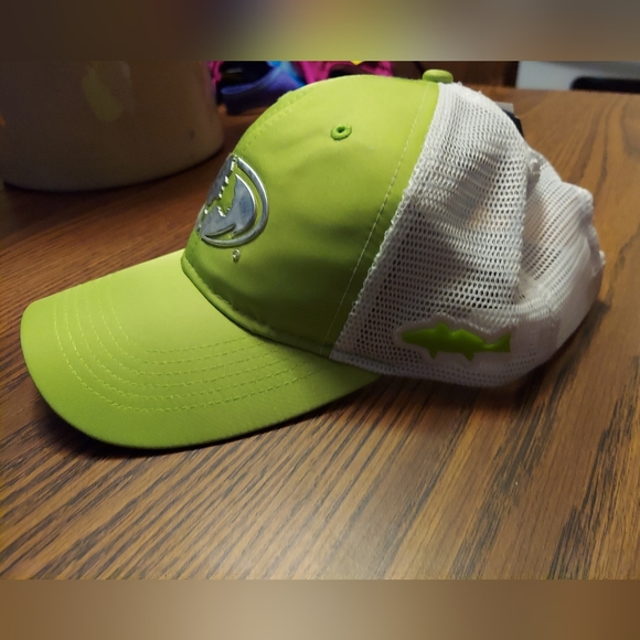 Mossy Oak Bright Green Neon Adjustable Mesh Structured Adult Baseball Cap - Picture 9 of 10